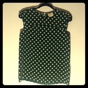 Green Kate Spade top EUC